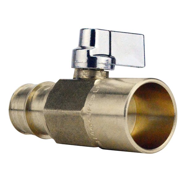 Apollo Expansion Pex 3/4 in. Brass PEX-A Barb x 3/4 in. Solder Ball Valve EPXV34S